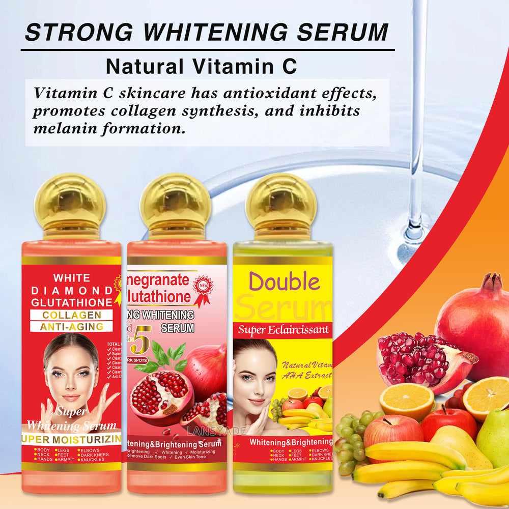 kojic acid collagen serum - melanin reducing, glutathione boosting, collagen repairing essence - 120ml