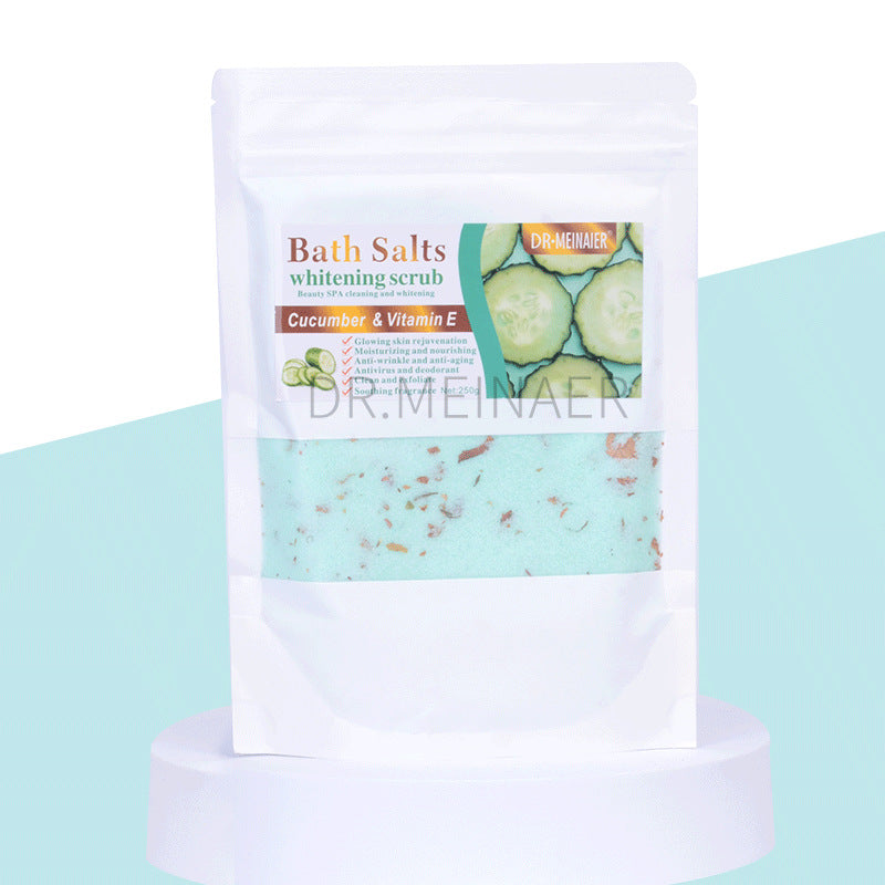 petal aromatherapy sea salt body scrub bath salt 250g bath exfoliation cleansing and smoothing foreign trade wholesale