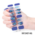 Zhengxiang personalized gel manicure stickers french butterfly onion powder smudged uv photo lamp semi-baked semi-cured nail stickers