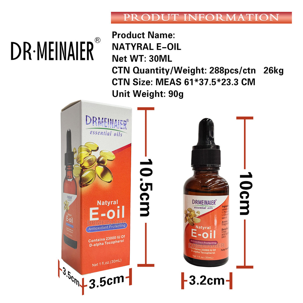 vitamin e oil 30ml - body, face, hand, foot, and hair care essential oil - vitamin e serum - export quality