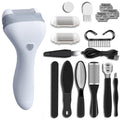Electric foot file - rechargeable automatic callus remover for dead skin, hard skin, and corns - foot care and pedicure device