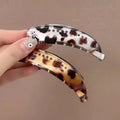 Leopard print banana clip vertical clip ponytail clip hairpin female twist clip headwear 2025new arrival clip hair volume hair card