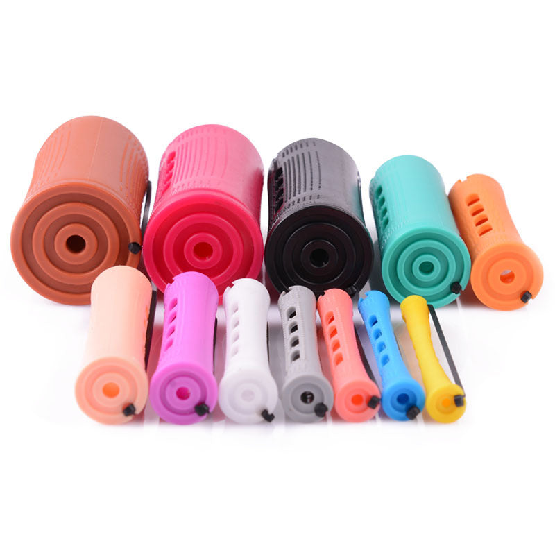 American cold perm bar, curling bar, curling iron, plastic perm rubber band, hairdressing tool, covered hair roll, in stock wholesale