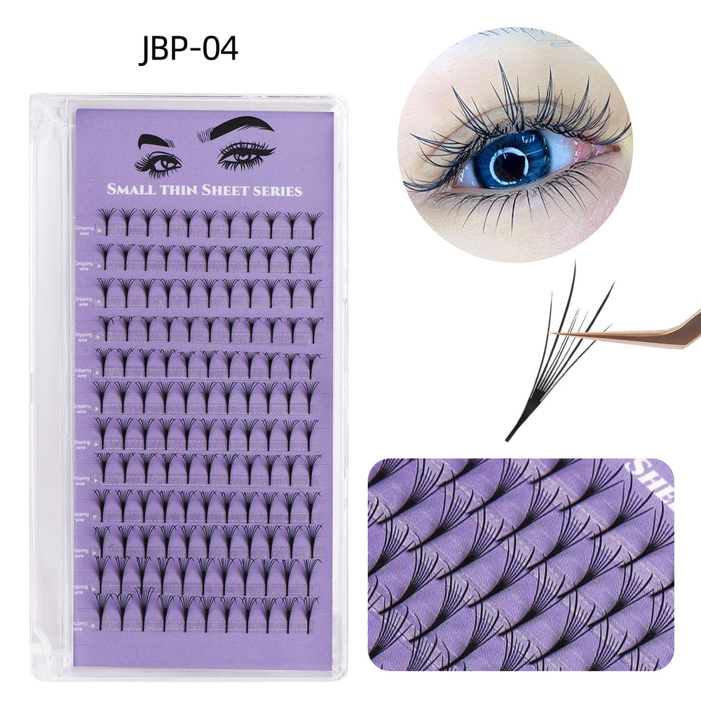 Eyelash grafting comic eyelashes d-curved ultra-fine and thin artificial electric eye all-in-one beauty implantation eyelashes