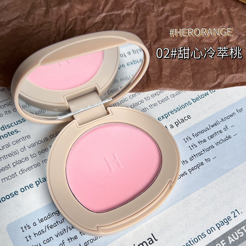 Herorange sweetheart floral mist blush - shifting color natural nude matte contour blush palette