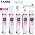 Multifunctional nose hair trimmer 5-in-1 electric epilator for women - perfect for nose, underarm, leg, and intimate area hair removal