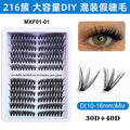 eyelash extension suit diy large capacity thick single cluster oblique flying big devil segmented false eyelashes glue