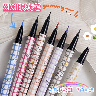 Colorful makeup xixi colorful eyeliner for women waterproof anti-sweat long-lasting non-smudge hard tip colorful eyeliner pen