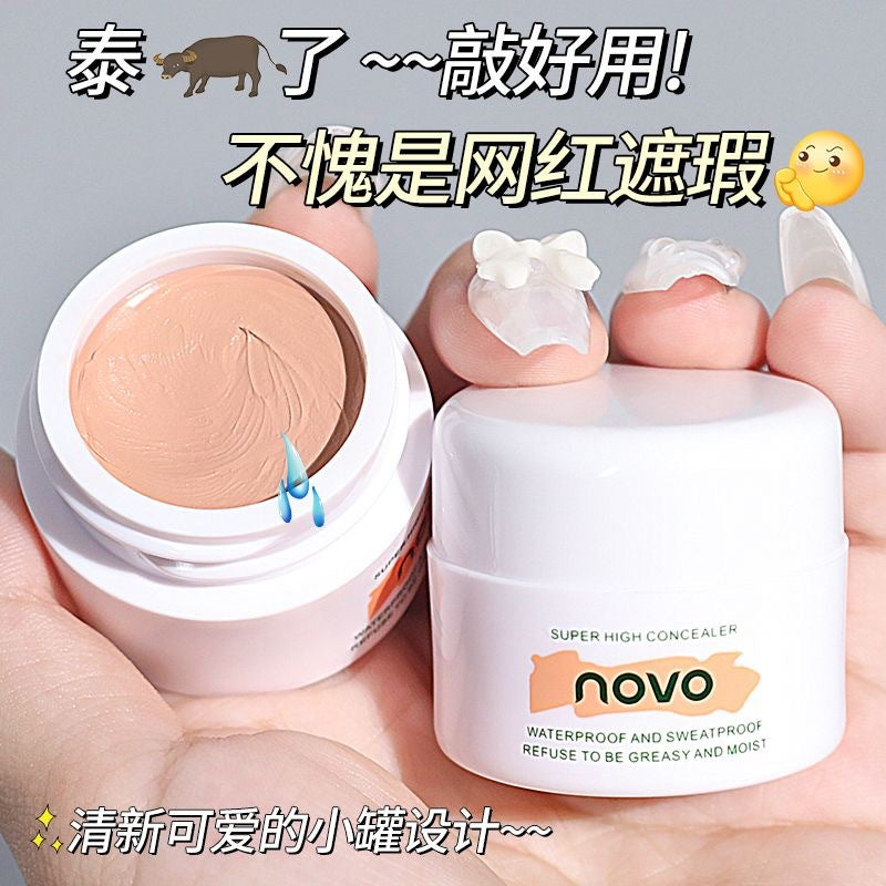 Novo hd clear concealer - ultra coverage for blemishes, dark spots, acne scars, dark circles, and tattoos - foundation cream