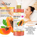 export fruit scrub shower gel silky, refreshing, moisturizing, gentle cleansing, long-lasting fragrance 500ml