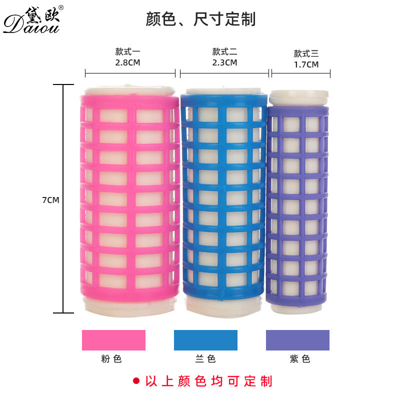 Factory direct sales heated hair rollers, plastic hair rollers, hot water hair rollers, snap-on cross-border curling irons, spot wholesale