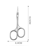 Professional nail art cuticle nipper - ukrainian 3rd generation russian style - pre-treatment nail tool for dead skin removal - beauty scissors