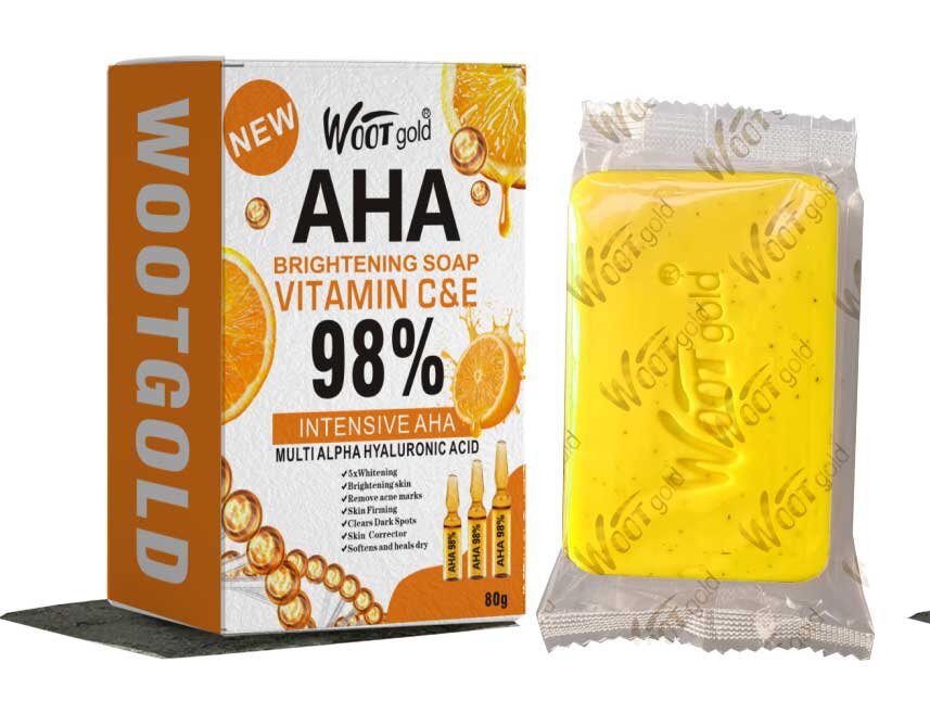 boxed english popular fruit scented handmade soap gentle cleansing and rejuvenating turmeric soap 80g foreign trade batch