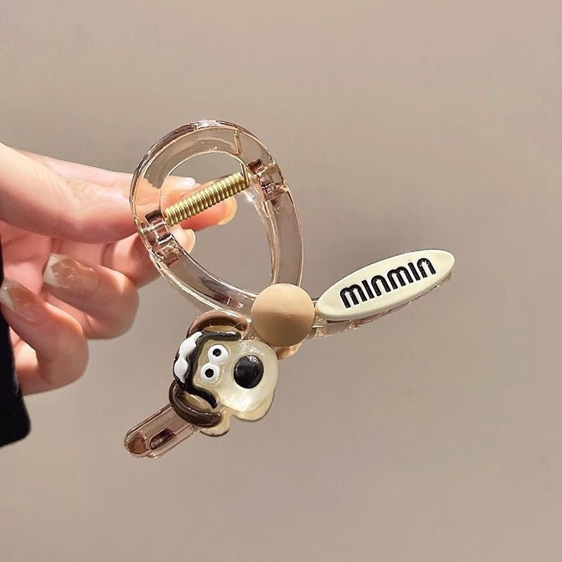 Cute cartoon kitten medium-sized gripper on the back of the head, shark clip, niche styleclassy design, easiest for match hair accessories, trendy