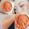 Cde smart girl reading monochrome blush nature nude makeup pearlescent fine shimmer whitening contouring brightening rouge palette