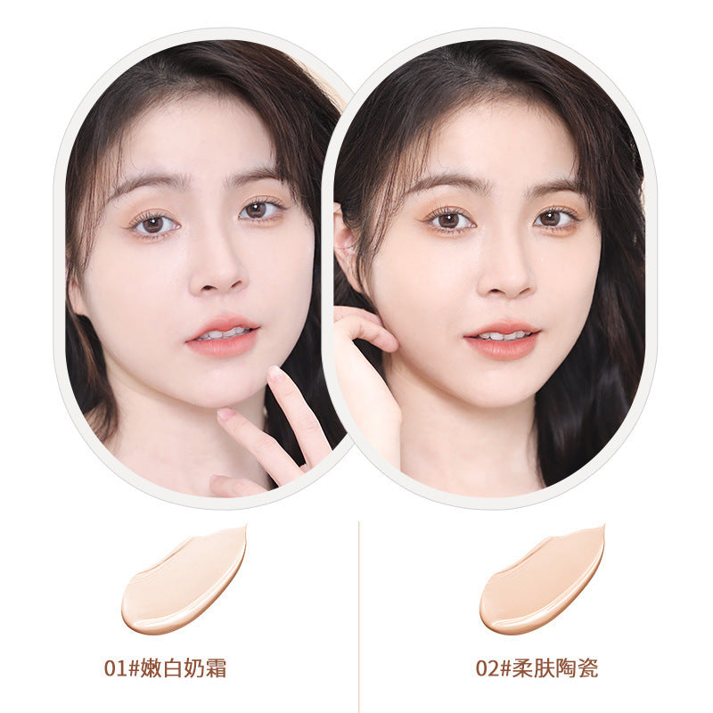 Novo velvet mist long-lasting cushion foundation - concealer, oil control, hydrating, waterproof, smudge-proof, bb cream for students