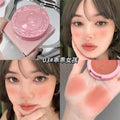 Gege bear gege bear stereo relief fog blush low saturation nature nude makeup single color blush palette