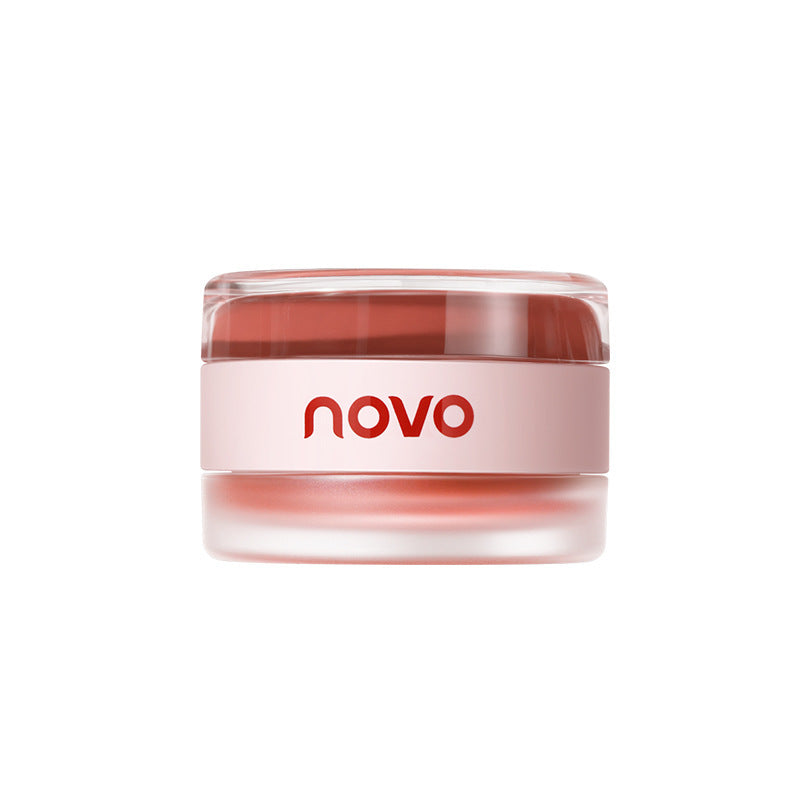 Novo vitality translucent lip and cheek cream for women watery matte color development non-drying whitening lip glaze lip mud blush cream