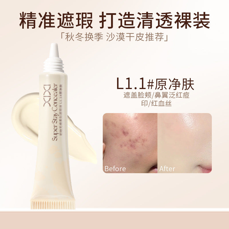 Xixi soft concealer covers freckles, acne marks, dark circles, brightens tear troughs, nasolabial folds, concealer spots