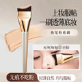 Jonbos fishtail foundation brush - ultra-thin flat head, makeup artist-grade concealer brush (minimal product absorption)