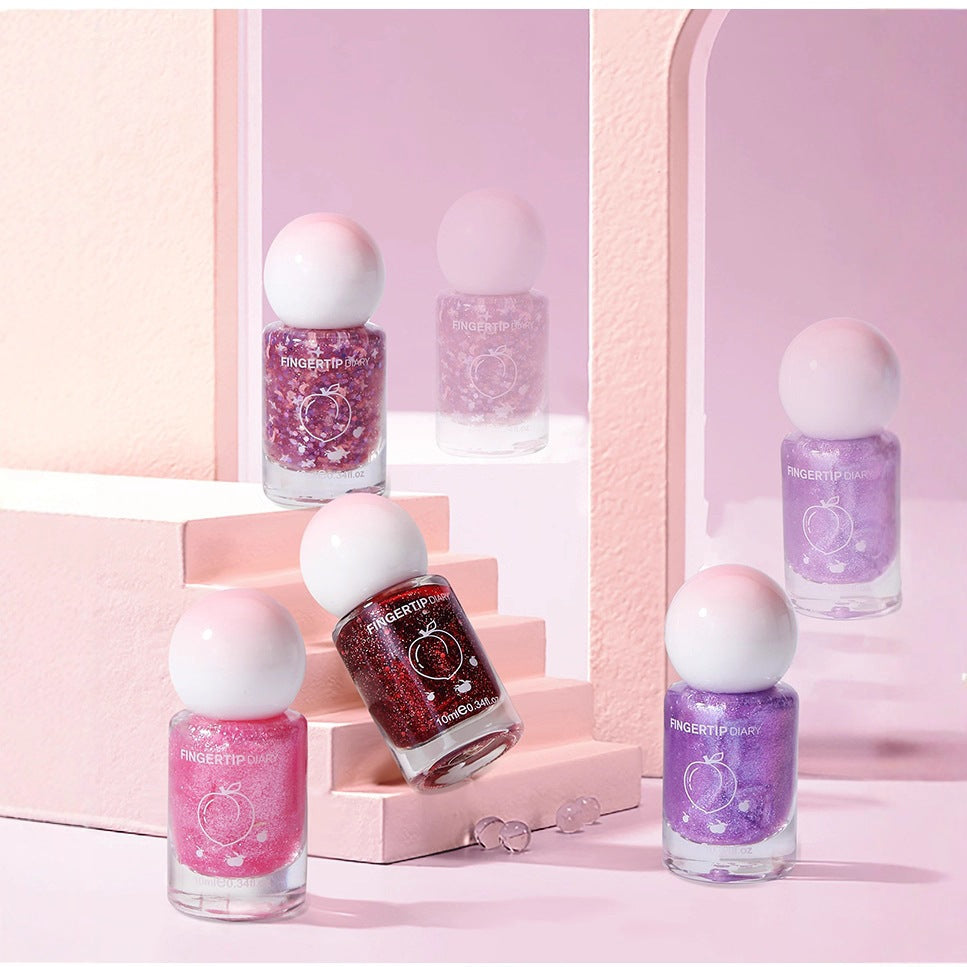 Nail polish summer colorful new color water-based nail polish nude nail polish whitening no-bake peelable nail art