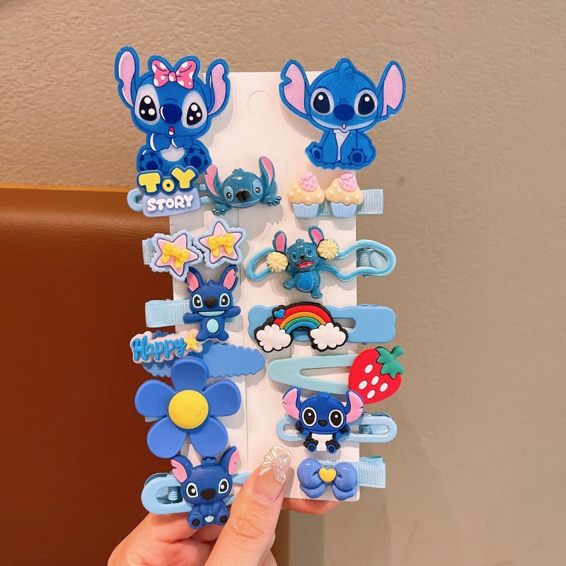 Super cute cartoon hair clips for babies and girls, hair accessories that won't damage hair, bangs clips, headbands, girls' hair clips, and bobby pins