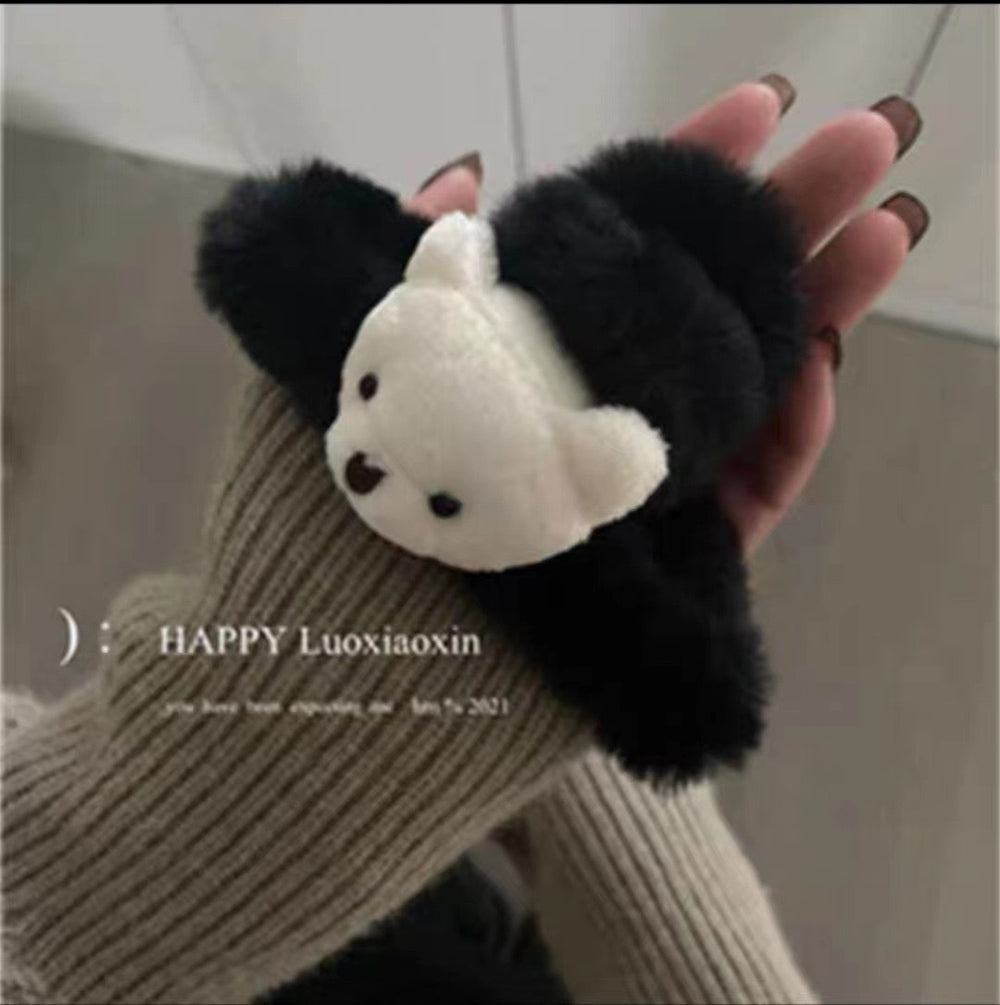 Fall and winter cartoon stuffed gripper hairpin back of head hair gripper cute fashion clip headwear girl shark clip