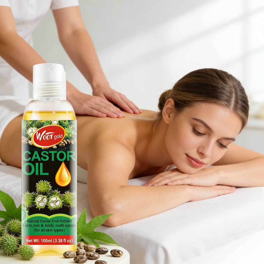 natural castor oil 100ml moisturizing skin soothing hair care skin care body massage multi-effect essential oil
