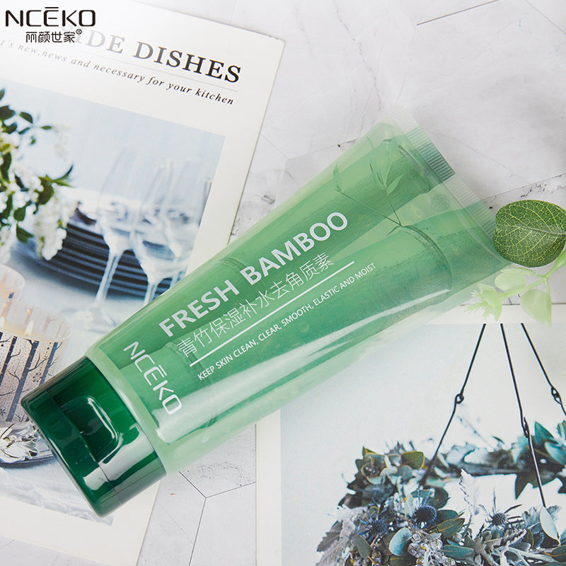 Liyan shijia green bamboo cucumber beauty exfoliating facial and body exfoliating moisturizing deep cleansing 150g