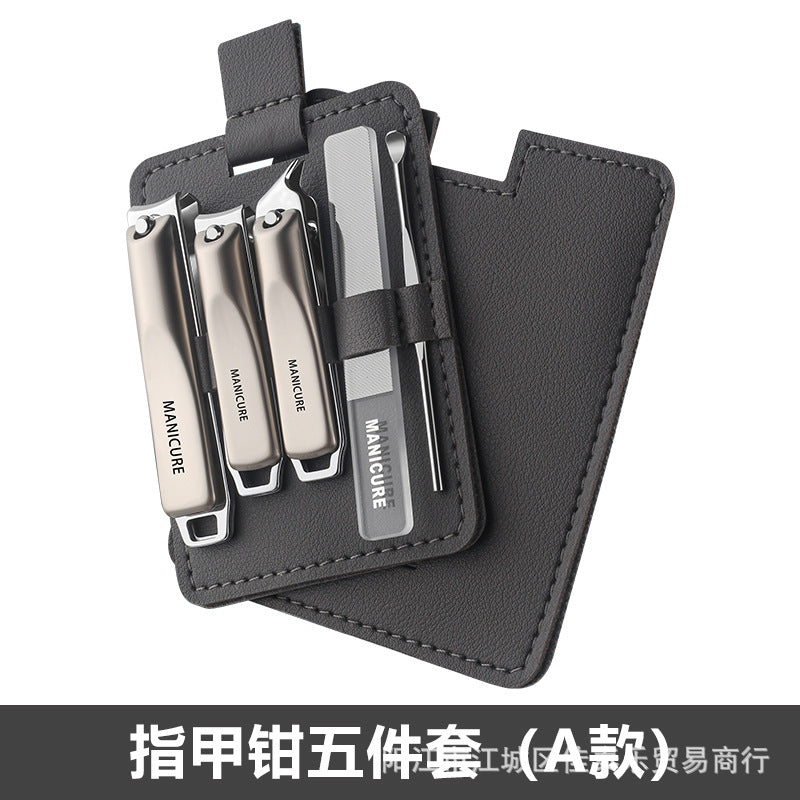 Stainless steel nail clipper 5-piece set - german-engineered, portable, premium quality. includes full set of nail clippers and pliers for home use, available in various sizes. in stock