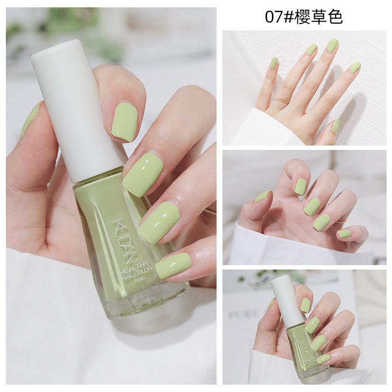 New nail polish: peel-off, no-bake, water-based, odorless, glossy, clear nail polish - spring/summer collection