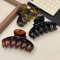 Simple korean style acrylic shark clip - high-end, elegant hair clip for the back of the head - large hair claw clip for women - new 2026 collection