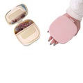 Cosmetic mirror with comb for desktop storage, desktop for home princess all-in-one student portable glass home mirror