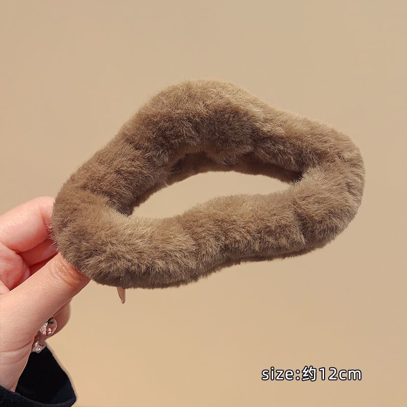 Stuffed gripper female fall and winter large hair clip classy sense ins shark clip hair volume multi-plate hair clip headwear hair accessories