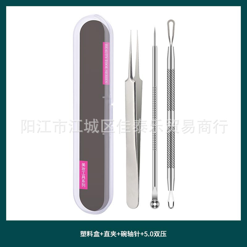 stainless steel acne clip cell clip acne needle suit acne squeeze blackheads whiteheads beauty needle multi-piece suit