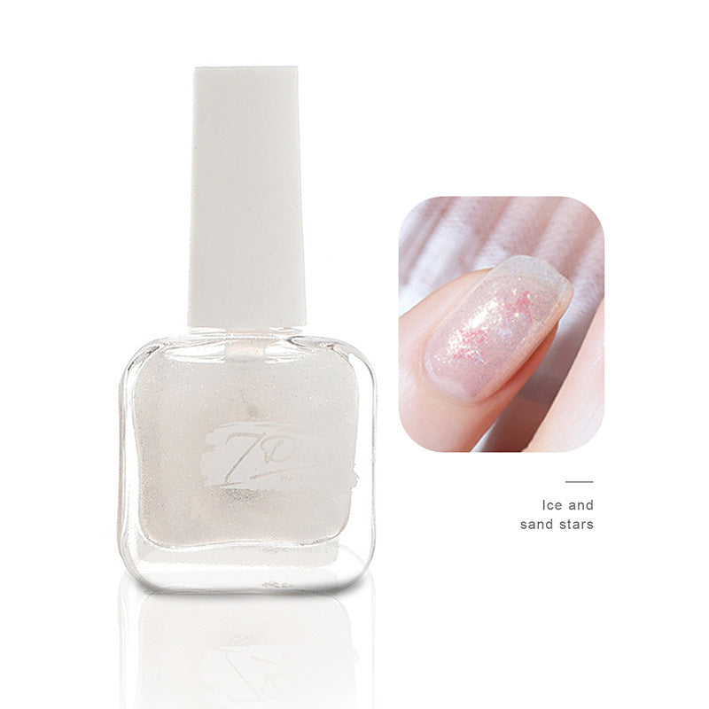 Nail polish manicure shop no-bake quick-drying long-lasting non-tearable fall and winter water-based non-peelable transparent nude nail polish