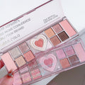 Miss lara 12-color eyeshadow palette - shimmer, matte, and fine glitter shades - perfect for beginners, everyday looks, and earth tones