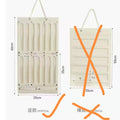 Individually shipped (beige) vertical storage bag