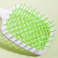 Hairdressing cut out massage grids wet and dry hairdressing comb for home women's straight hair curling comb fluffy styling comb