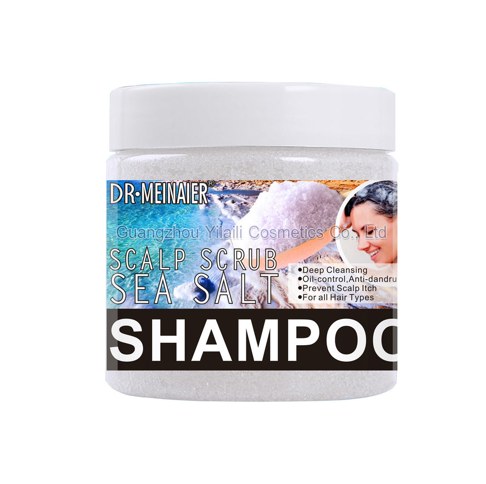sea salt scrub oil control scalp cleansing scalp fluffy shampoo scalp shampoo rich foam