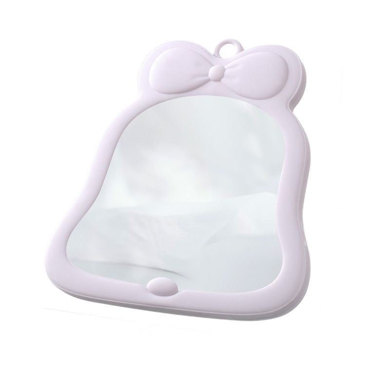 Bow foldable student plastic storage cosmetic mirror dormitory for home desktop vertical cute home table mirror