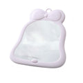 Bow foldable student plastic storage cosmetic mirror dormitory for home desktop vertical cute home table mirror