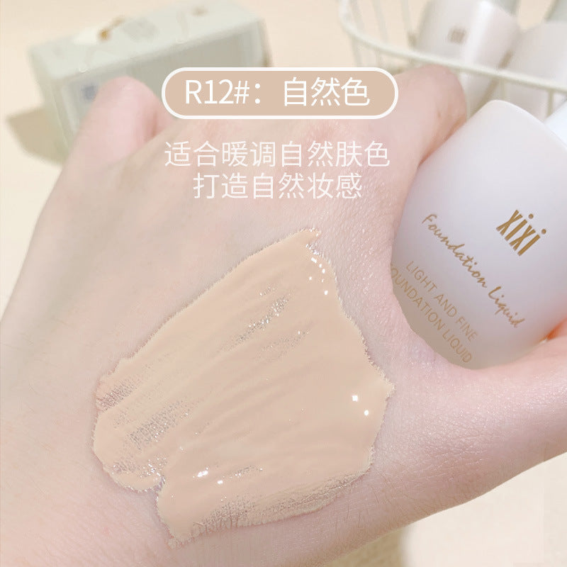 Makeup xixi elegant long-lasting liquid foundation moisturizing concealer invisible pores long-lasting waterproof anti-sweat non-removing makeup foundation