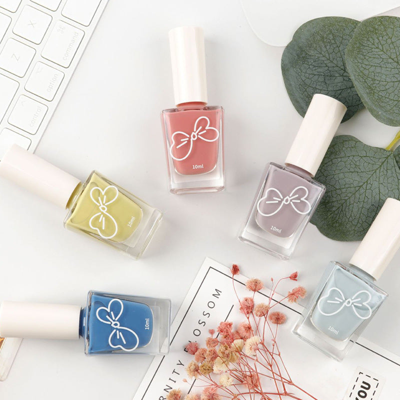 Fall and winter new color nail polish whitening oily non-peelable long-lasting nude black white nail polish wholesale