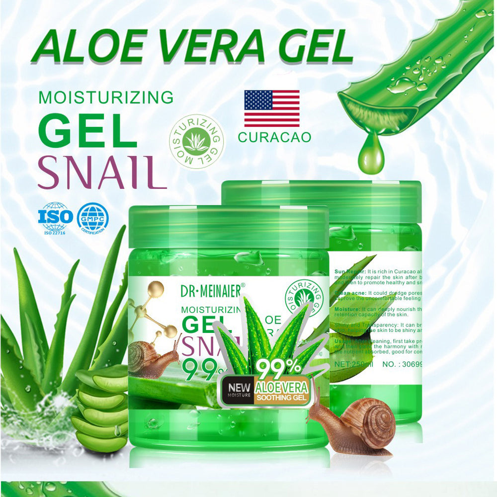 snail aloe vera gel moisturizing smear-type leave-in facial mask night moisturizing repair cream aloe vera gel export