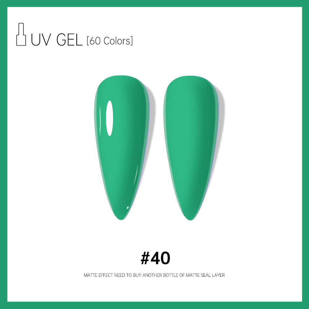 Risyal cross-border exclusive: 60 colors of 15ml gel nail polish - includes basic gel, cat eye gel, and more