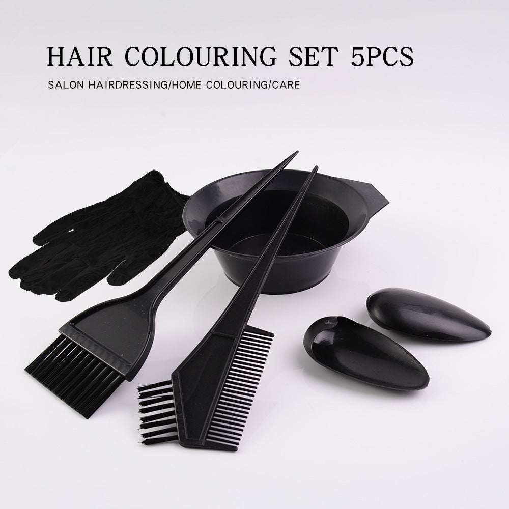 Hair dyeing set tools, baking oil hairdressing supplies, disposable set, hair salon gloves, cloth, hair dyeing comb, complete cross-border set