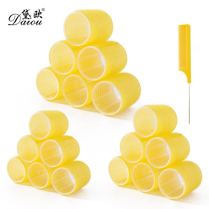Amazon curling iron suit, non-damaging to hair, nature self-adhesive curling iron, velcro, free comb, curly bangs, lazy person