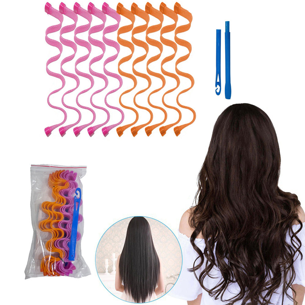 45cm curling tool for short hair, egg roll magic hair curler, water ripple curling iron, magic pear flower curling tool