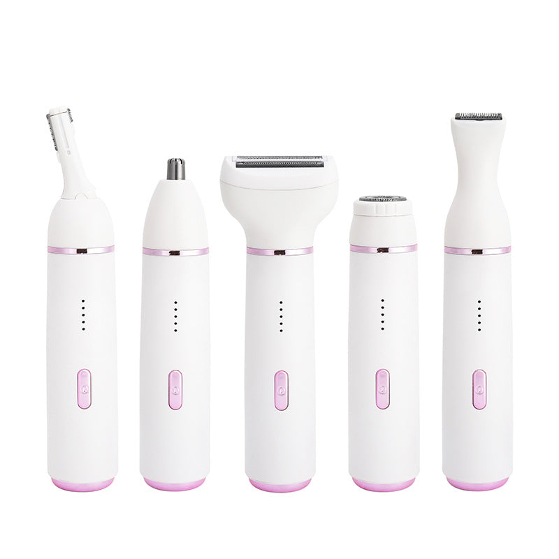New multifunctional 5-in-1 electric shaver for women - your ultimate hair removal solution for underarms, legs, and intimate areas